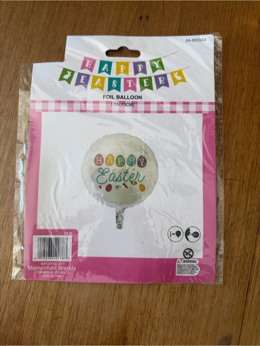 Hobby Lobby Pink Happy Easter Foil Balloon